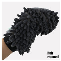 HKM-5104573 2-in-1 Pet Grooming Glove with Silicone Brush for Bathing and Massaging Pets