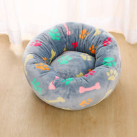 HKM-5105341 Plush Round Pet Nest Mat with Blanket in Various Colors and Sizes