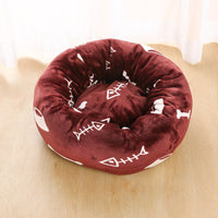 HKM-5105341 Plush Round Pet Nest Mat with Blanket in Various Colors and Sizes