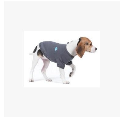 HKM-5105469 Gray Cotton Dog Vest for Pets - Comfortable Two-Legged Clothing in Various Sizes