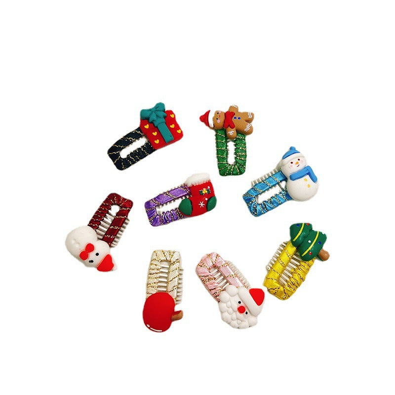 HKM-5106109 Christmas Themed Pet Barrettes - 3 to 8 Piece Sets with Fun Designs
