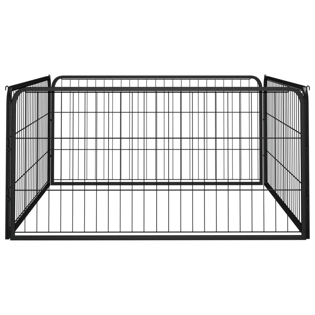 HKM-5106365 4-Piece Powder-Coated Steel Dog Playpen - Easy Assembly, Spacious Design