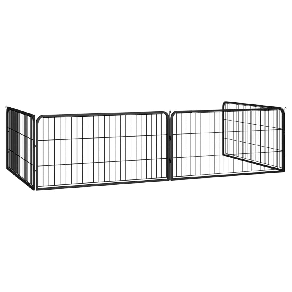HKM-5106365 4-Piece Powder-Coated Steel Dog Playpen - Easy Assembly, Spacious Design