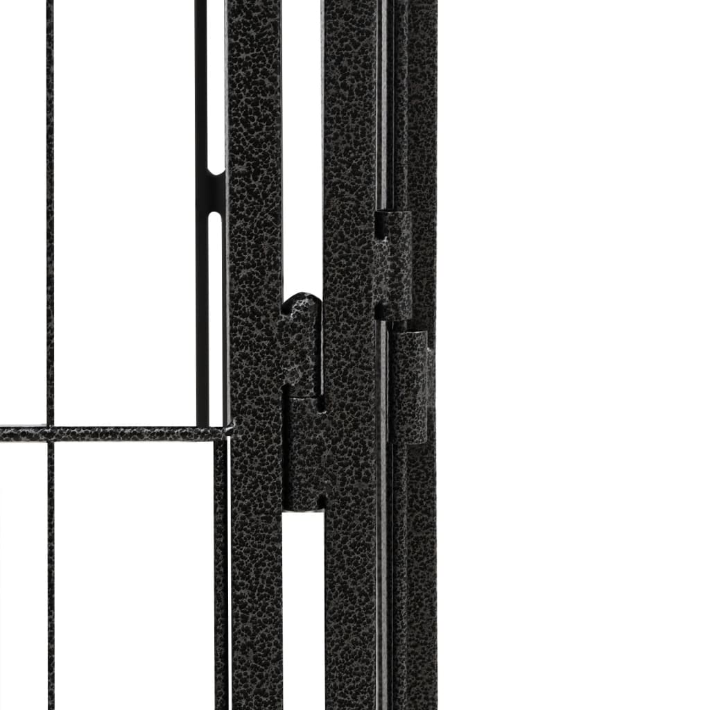 HKM-5106365 4-Piece Powder-Coated Steel Dog Playpen - Easy Assembly, Spacious Design