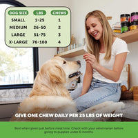 HKM-5107133 Probiotics Soft Chews for Dogs - Supports Seasonal Allergies, Gut and Digestive Health
