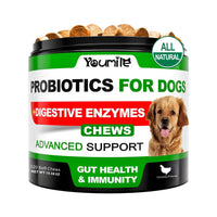 HKM-5107133 Probiotics Soft Chews for Dogs - Supports Seasonal Allergies, Gut and Digestive Health