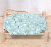 HKM-5108669 Removable and Washable Moisture-Proof Kitty Nest Hammock with Solid Wood Frame