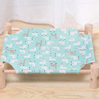 HKM-5108669 Removable and Washable Moisture-Proof Kitty Nest Hammock with Solid Wood Frame
