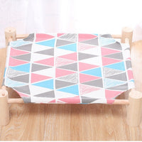 HKM-5108669 Removable and Washable Moisture-Proof Kitty Nest Hammock with Solid Wood Frame