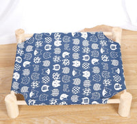 HKM-5108669 Removable and Washable Moisture-Proof Kitty Nest Hammock with Solid Wood Frame
