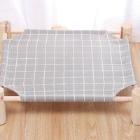 HKM-5108669 Removable and Washable Moisture-Proof Kitty Nest Hammock with Solid Wood Frame