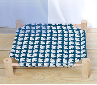 HKM-5108669 Removable and Washable Moisture-Proof Kitty Nest Hammock with Solid Wood Frame