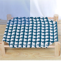 HKM-5108669 Removable and Washable Moisture-Proof Kitty Nest Hammock with Solid Wood Frame