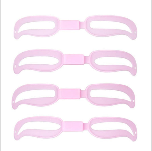 HKM-511059 Adjustable Eyebrow Card for Perfect Styling - 4-pack Thrush Tools with Rope