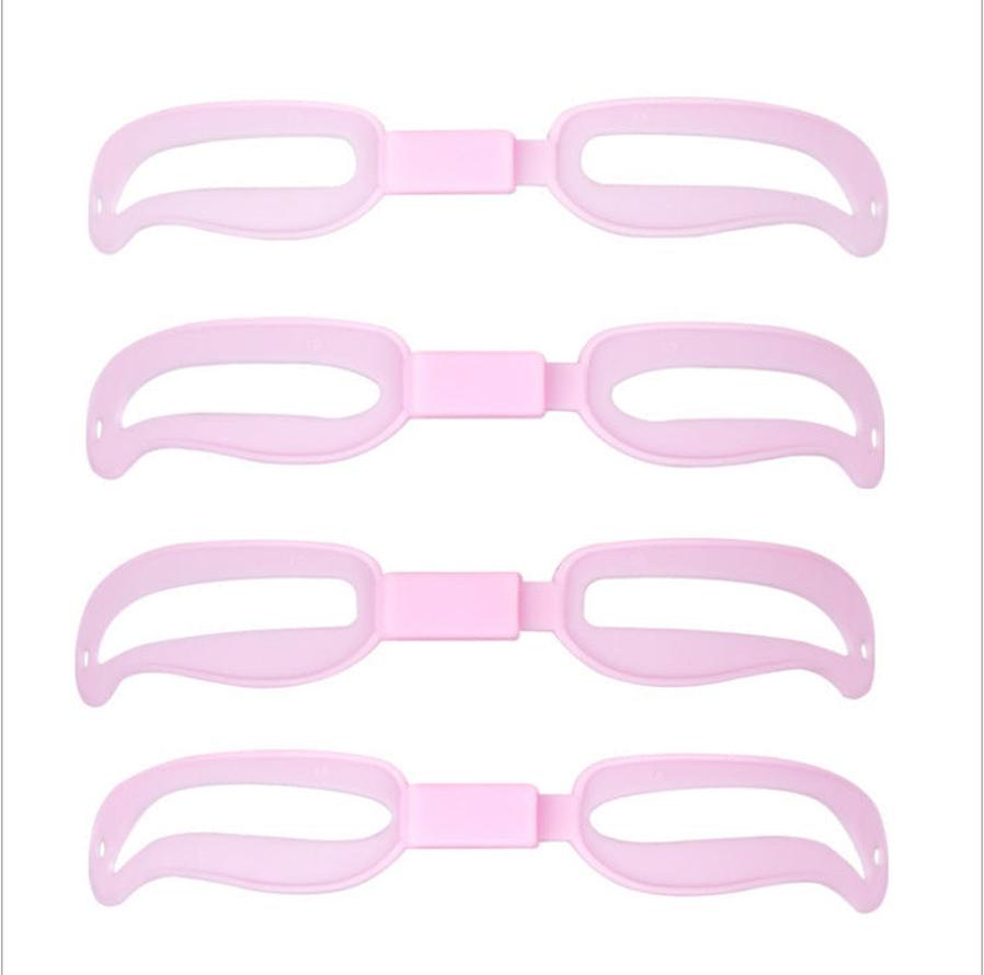 HKM-511059 Adjustable Eyebrow Card for Perfect Styling - 4-pack Thrush Tools with Rope