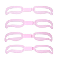 HKM-511059 Adjustable Eyebrow Card for Perfect Styling - 4-pack Thrush Tools with Rope