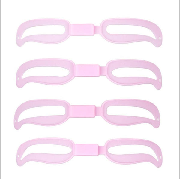 HKM-511059 Adjustable Eyebrow Card for Perfect Styling - 4-pack Thrush Tools with Rope