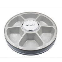HKM-5110845 Automatic 6-Grid Pet Feeder with Music Reminder for Dogs and Cats