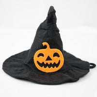 HKM-5111229 Creative Halloween Pet Hat - Transforming Styles in Black Pumpkin & Bat Designs