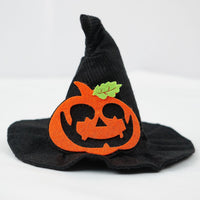 HKM-5111229 Creative Halloween Pet Hat - Transforming Styles in Black Pumpkin & Bat Designs