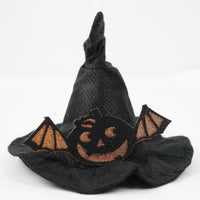 HKM-5111229 Creative Halloween Pet Hat - Transforming Styles in Black Pumpkin & Bat Designs