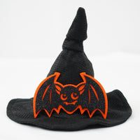 HKM-5111229 Creative Halloween Pet Hat - Transforming Styles in Black Pumpkin & Bat Designs
