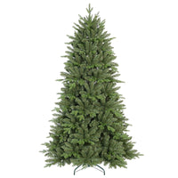 HKM-511187 7ft Artificial Christmas Tree with 500-1000 Warm White and Multicolored LED Lights, Eco-Friendly PVC/PE Material