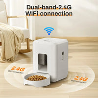 HKM-511187 Automatic 2L Smart Pet Feeder for Dogs and Cats with Timed Portion Control