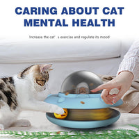 HKM-5113021 Smart Interactive Puzzle Feeder for Dogs and Cats in Tropical Orange and Alice Blue