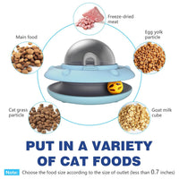 HKM-5113021 Smart Interactive Puzzle Feeder for Dogs and Cats in Tropical Orange and Alice Blue