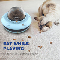 HKM-5113021 Smart Interactive Puzzle Feeder for Dogs and Cats in Tropical Orange and Alice Blue