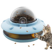 HKM-5113021 Smart Interactive Puzzle Feeder for Dogs and Cats in Tropical Orange and Alice Blue
