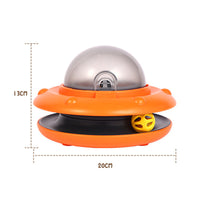 HKM-5113021 Smart Interactive Puzzle Feeder for Dogs and Cats in Tropical Orange and Alice Blue