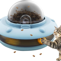 HKM-5113021 Smart Interactive Puzzle Feeder for Dogs and Cats in Tropical Orange and Alice Blue