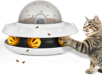 HKM-5113021 Smart Interactive Puzzle Feeder for Dogs and Cats in Tropical Orange and Alice Blue