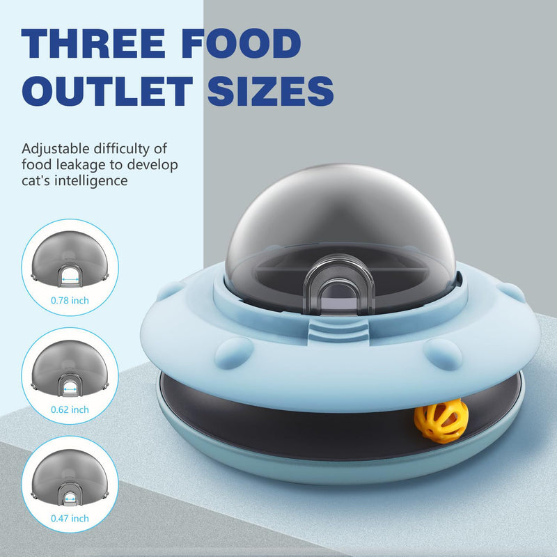 HKM-5113021 Smart Interactive Puzzle Feeder for Dogs and Cats in Tropical Orange and Alice Blue