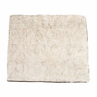 HKM-5113661 Machine Washable Waterproof Couch Bed for Dogs - White with Brown Accents