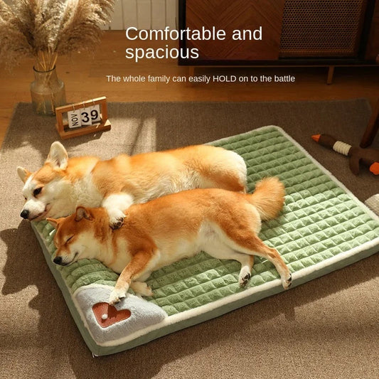 HKM-5114301 Cozy Detachable Dog Bed Mat for Large Dogs - Washable, Ideal for Autumn and Winter