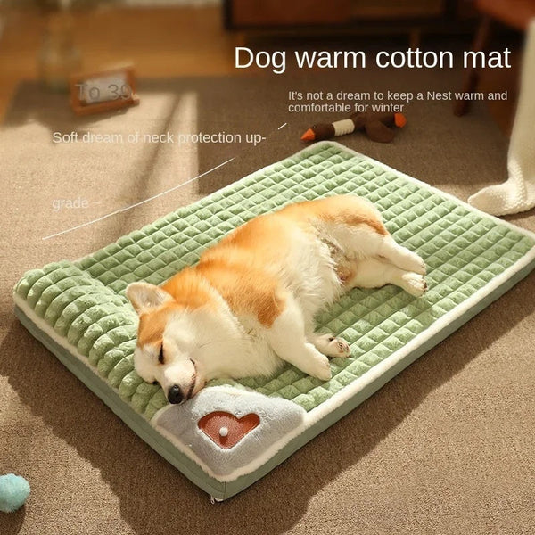 HKM-5114301 Cozy Detachable Dog Bed Mat for Large Dogs - Washable, Ideal for Autumn and Winter