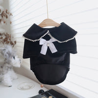 HKM-5114429 Velvet Princess Skirt for Small and Medium Dogs and Cats - Black, Multiple Sizes Available