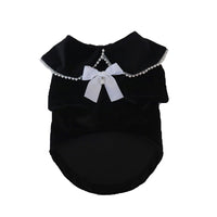 HKM-5114429 Velvet Princess Skirt for Small and Medium Dogs and Cats - Black, Multiple Sizes Available