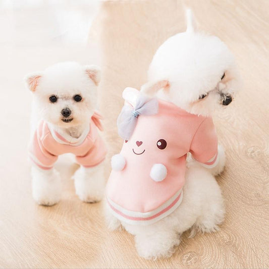 HKM-5115197 Winter Hoodie for Pets - Cartoon Designs in Multiple Colors and Sizes