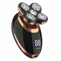HKM-511635 USB Rechargeable 5-in-1 Electric Shaver with LCD Display and Waterproof Design