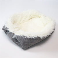 HKM-5116861 Convertible 2-in-1 Plush Pet Mattress Nest with Machine Washable Design