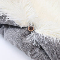 HKM-5116861 Convertible 2-in-1 Plush Pet Mattress Nest with Machine Washable Design