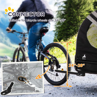 HKM-5118269 2-in-1 Pet Bike Trailer and Stroller for Small Dogs, Weather-Resistant with Safety Features