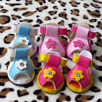 HKM-5119421 Non-Slip PU Summer Sandals for Small Pets - Cute and Wear-Resistant Puppy Shoes