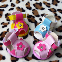 HKM-5119421 Non-Slip PU Summer Sandals for Small Pets - Cute and Wear-Resistant Puppy Shoes