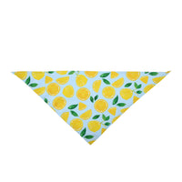 HKM-5120189 Summer Donut Triangle Scarf for Pets - Soft Cotton Fabric, Machine Washable, Ideal for Daily Wear and Outdoor Activities
