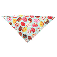 HKM-5120189 Summer Donut Triangle Scarf for Pets - Soft Cotton Fabric, Machine Washable, Ideal for Daily Wear and Outdoor Activities